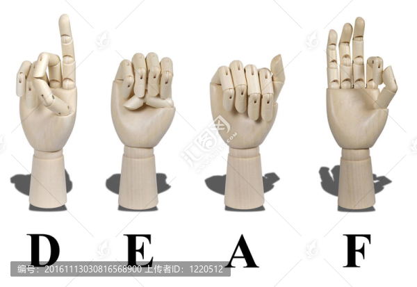 聾啞人用手語(yǔ)拼寫(xiě)