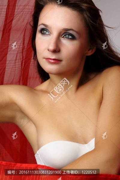 一個(gè)年輕漂亮的女人的肖像