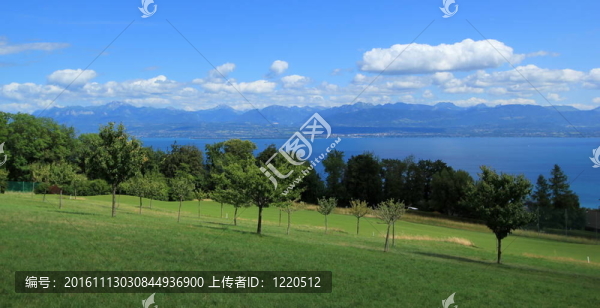 日內(nèi)瓦湖景觀Vaud,canton觀；瑞士