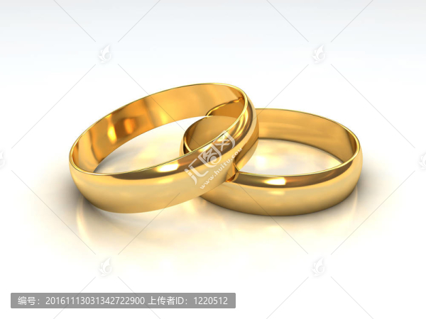 分層的黃金結(jié)婚戒指