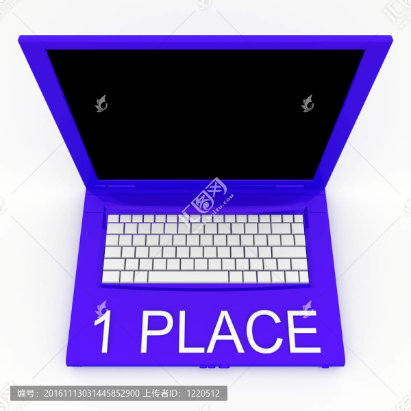 具有字1位的筆記本電腦