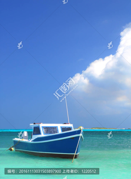 漁民的船在Aruba