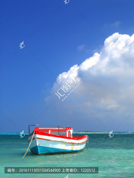 漁民的船在Aruba