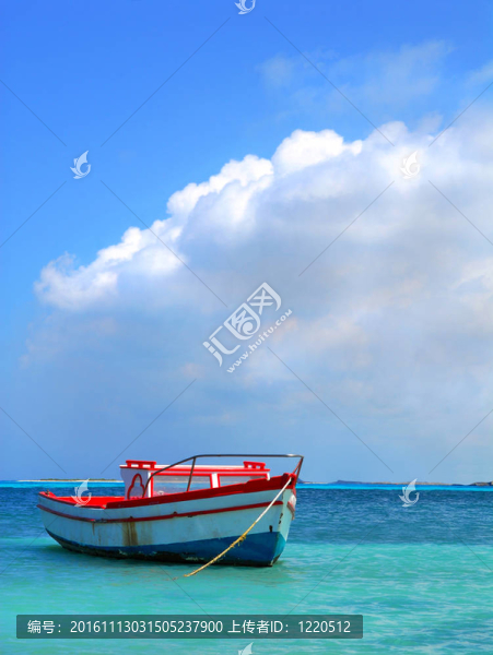 漁民的船在Aruba