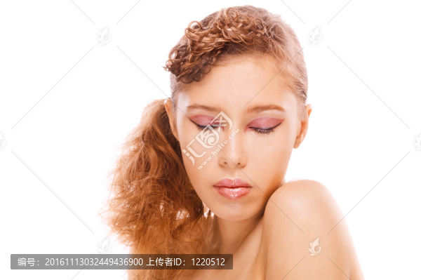 年輕美麗女人的肖像