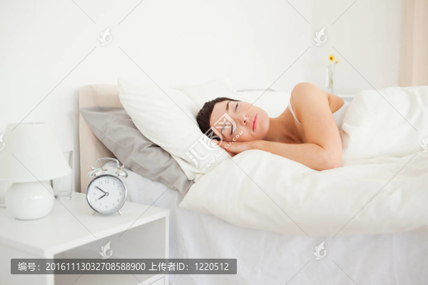 美麗的女人睡覺
