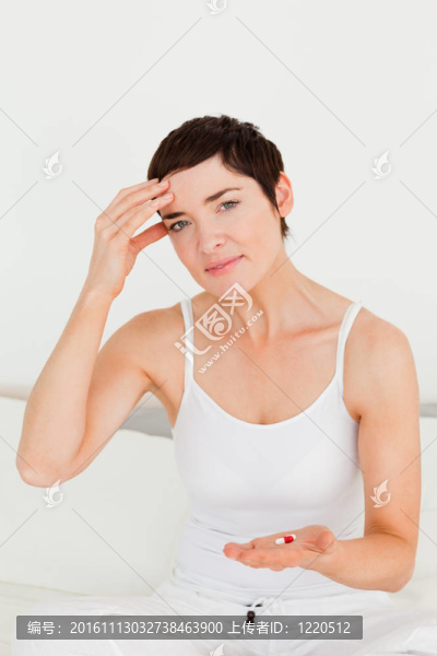 可愛的女人頭痛