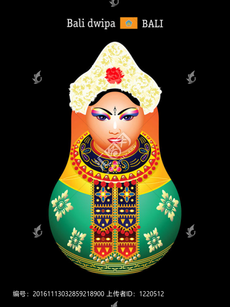 巴厘女孩套娃