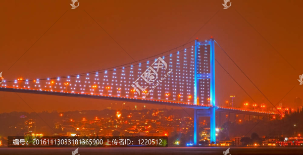 博斯普魯斯海峽夜空歐洲海岸