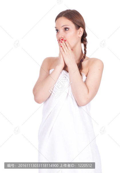 白毛巾嚇壞美女；系列