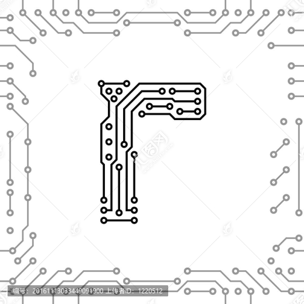 印刷電路板的字母表