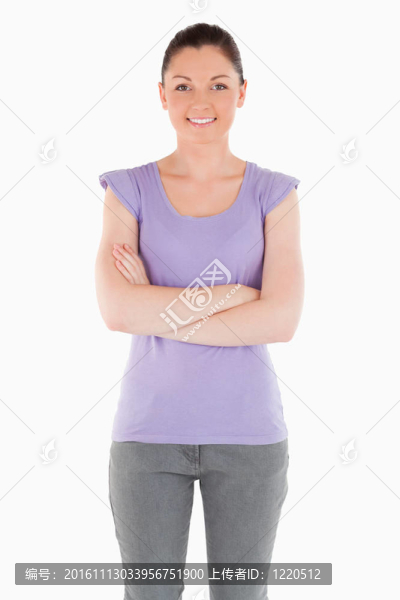 有魅力的女性姿勢站立時(shí)