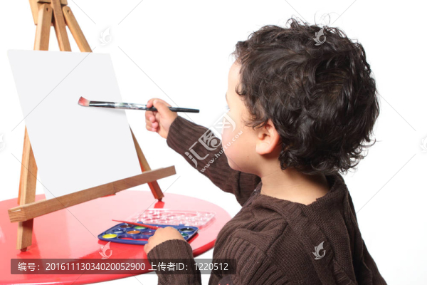 小男孩畫