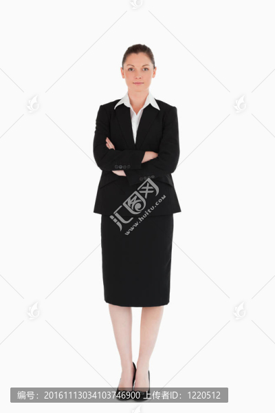 美女穿西裝擺姿勢