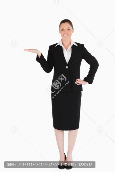 迷人的女人穿著一個(gè)副本空間
