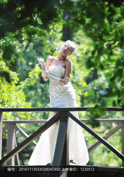 美麗的新娘戶外