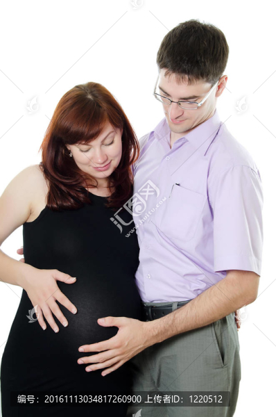 白孕夫婦幸福美滿