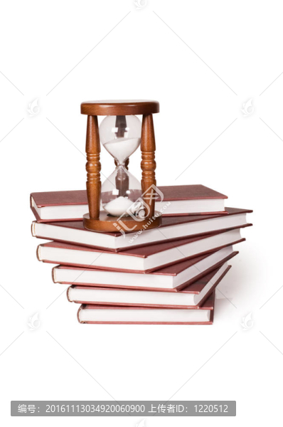 Hourglasses和書白色隔離