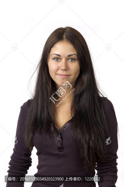 一個可愛的女孩的肖像