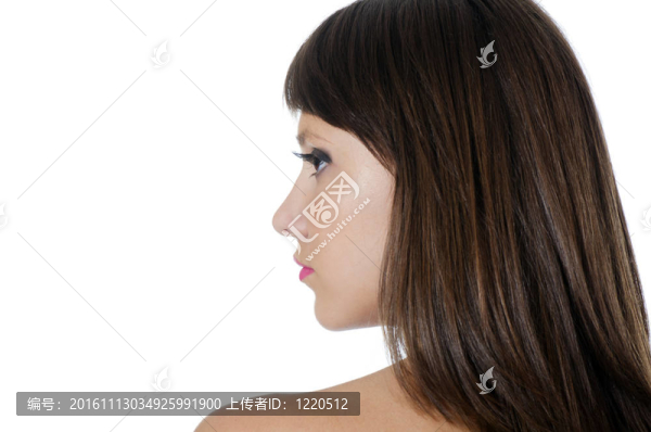 年輕漂亮女孩的肖像