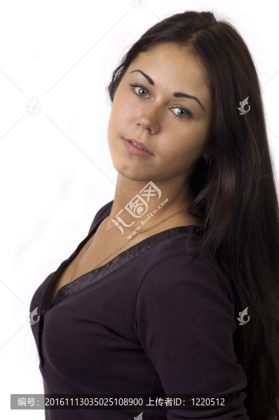 一個可愛的女孩的肖像