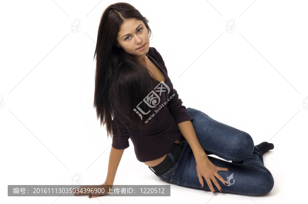 一個(gè)可愛(ài)的女孩的肖像