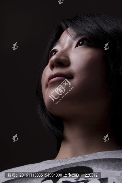 亞洲女孩的美麗眼睛