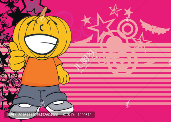 卡通hallooween3南瓜的孩子