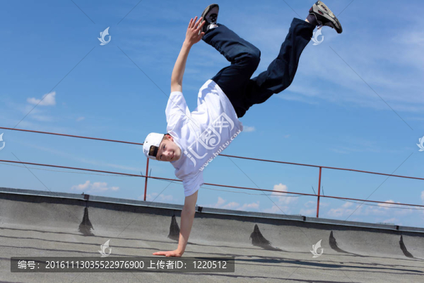 街頭舞者在戶外