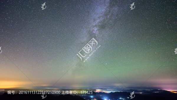河北省承德霧靈山星空銀河