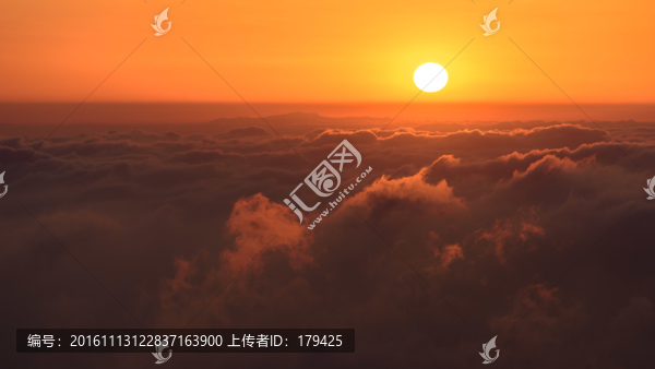 河北省承德霧靈山云海日出