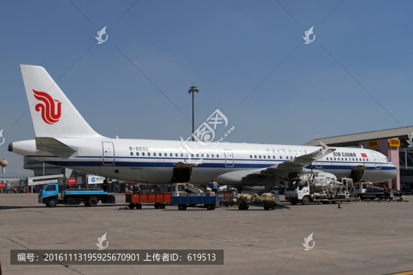 機場地面保障,國航飛機