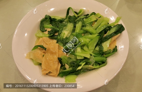 青菜豆皮