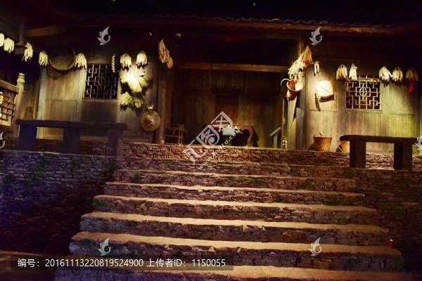 湖北恩施土家族吊腳樓建筑模型