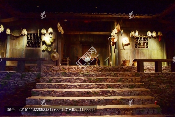 湖北恩施土家族吊腳樓建筑模型