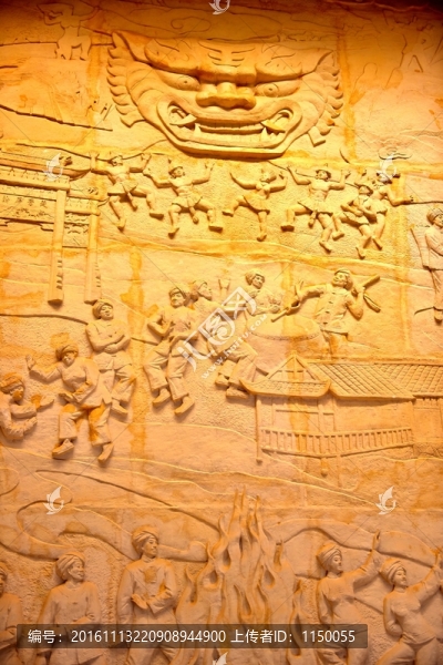 湖北恩施市博物館擺手舞雕塑