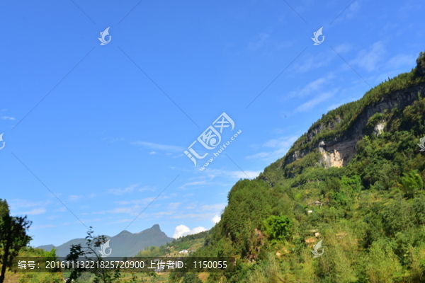 湖北恩施市麂子渡村落風(fēng)光風(fēng)景