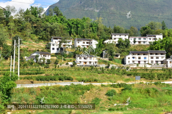 湖北恩施市麂子渡村落風光風景
