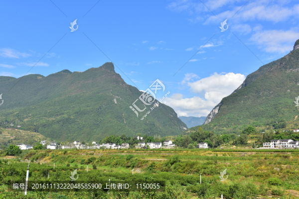 湖北恩施市麂子渡村落風(fēng)光風(fēng)景