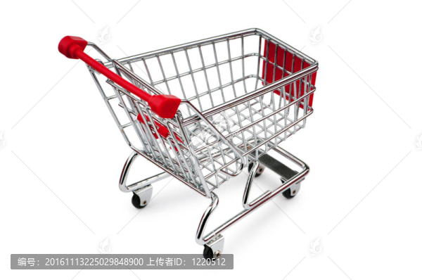 白色背景購(gòu)物車(chē)