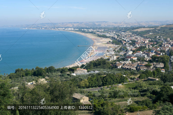 Vasto（Chieti；Abruzzi；意大利）；全景