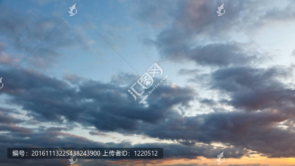 日落時的天空