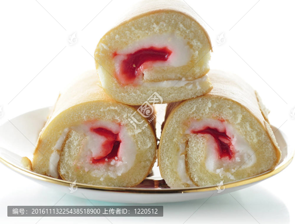 奶油和Strawberry卷