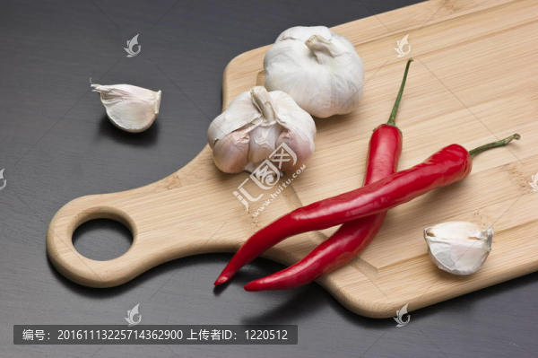 大蒜和紅辣椒