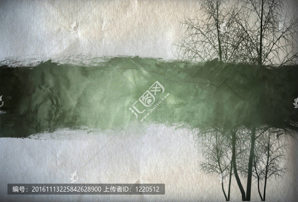 老垃圾仿古紙紋理樹