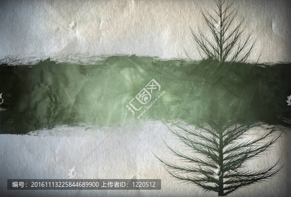 老垃圾仿古紙紋理樹