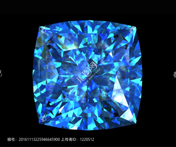 方形寶石的形狀。瑞士藍(lán)黃玉