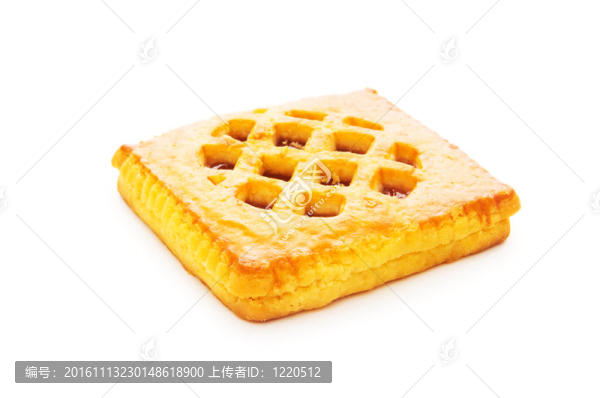 許多品嘗白色背景的餅干
