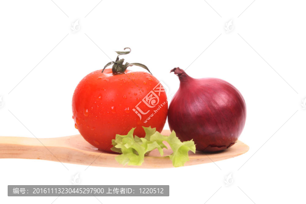 湯匙上的沙拉
