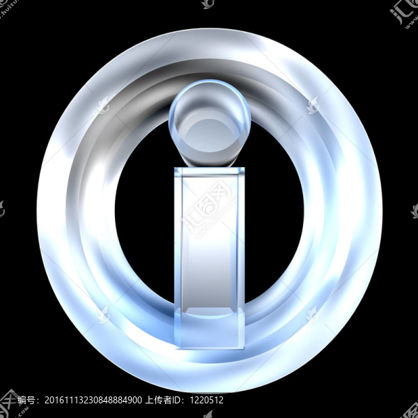 信息符號在玻璃（3D）